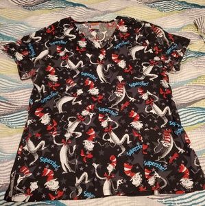 Dr. Suess scrub top